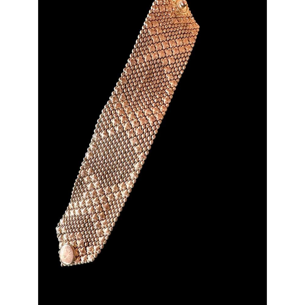 Silver Tone Liquid Mesh Wrap Bracelet Well Tex